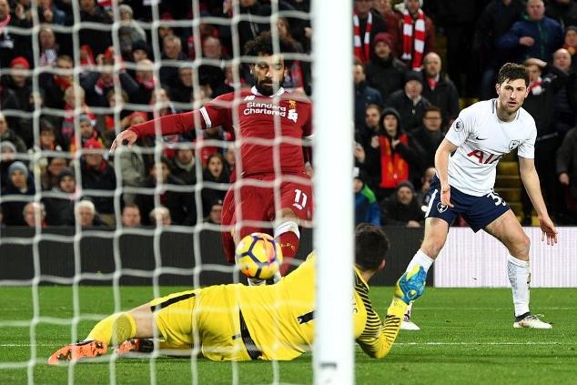 Mohamed Salah scores brace against Tottenham Hotspur